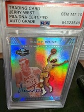 2007-08 Topps Co-signers #49 Jerry West Auto W Elgin Baylor /39 PSA/DNA 10