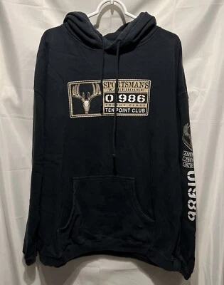 Comfort Colors Hoodie Sweatshirt Sportsman’s Warehouse Ten Point Club Black 2XL - Image 1 of 4