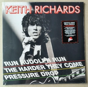 Keith Richards Run Rudolph Run 12" splatter vinyl new sealed The Rolling Stones - Picture 1 of 4