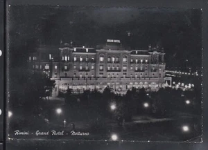 Cartolina Rimini Grand Hotel Notturno HH1358 - Picture 1 of 2