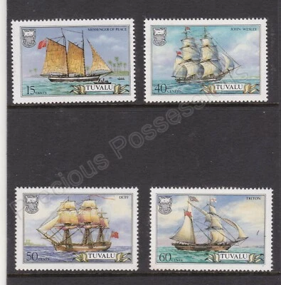 PACK PRESENTACIÓN SELLO TUVALU 1986 BARCOS PARTE III Foto 1 de 2