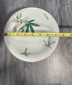 12 Noritake China Canton Bamboo Design 5027 Round Soup Salad Bowls 7 1/2” Japan - Picture 1 of 4