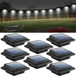 8Stk.Außen Solarlampen 25LEDs Regenrinne mit Lichtsensor Dachrinnenleuchte Wand - Bild 1 von 16