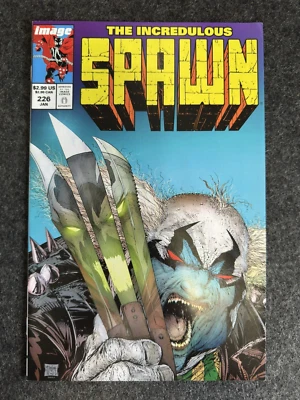 SPAWN ISSUE #226  ***Incredible Hulk #340 Homage*** GRADE NM+ - Image 1 of 4