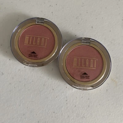 Milani POWDER BLUSH Pressed Face Powder 08 LUMINOUS .097oz NWOB 2 Pk - Image 1 of 3