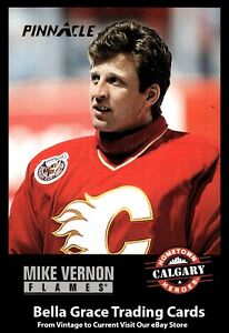 1993-94 Pinnacle Mike Vernon #231 Calgary Flames NHL Hockey 