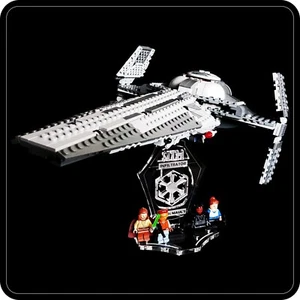 Displayständer 3D abgewinkelt + Steckplätze für Lego 7961/75096 Darth Maul's Sith Interceptor - Bild 1 von 4