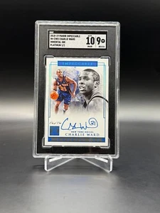2018-19 Impeccable Charlie Ward PLATINUM 1/1 On Card Auto Knicks SGC 9/10 - Picture 1 of 2