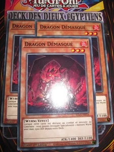 YU-GI-OH! PLAYSET (3 CARTES) DRAGON DEMASQUE EGO1-FR016 EDITION 1 FRENCH - Picture 1 of 1