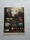 2008 The Witcher Proof Print Ad Approx 8X10 Cp39