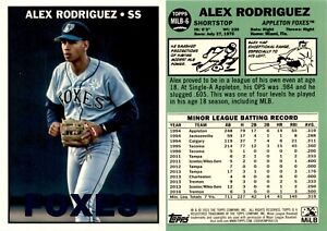 2023 Topps Pro Debut ALEX RODRIGUEZ Baseball Card MILB-6 Appleton Foxes