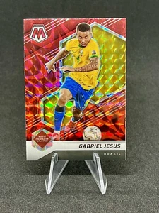 Gabriel Jesus 2021-22 Mosaic FIFA Road to World Cup Reactive Red Mosaic 160 - Picture 1 of 2