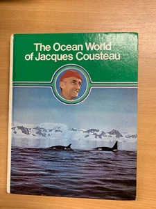 1975 "El mundo oceánico de los mamíferos Jacques Cousteau en el mar" libro de tapa dura (P4) - Imagen 1 de 14