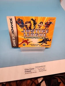 Justice League Chronicles (Nintendo Game Boy Advance, 2003) manual solo sin juego - Imagen 1 de 2