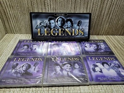 LEGENDS 6 disc CD SET JAMES ELVIS BOB AND MORE CDS SEALED NEW - Image 1 of 4