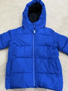 Gap Kids Unisex Puffer Jacket w/ Fleece-Lined Hood - Size Small (6-7 Yrs)  - Picture 1 of 10