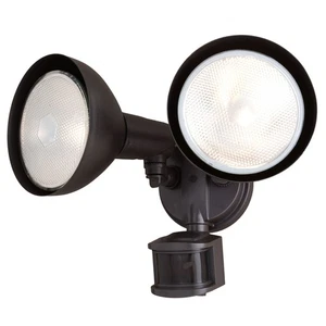 Vaxcel Lighting T0694 Outdoor Security 2 Light 12"W Adjustable - Bronze - Picture 1 of 12