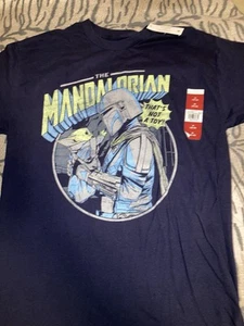 The Mandalorian Din Djarin & Grogu Star Wars Herren MEDIUM kein Spielzeug! T-Shirt - Bild 1 von 1