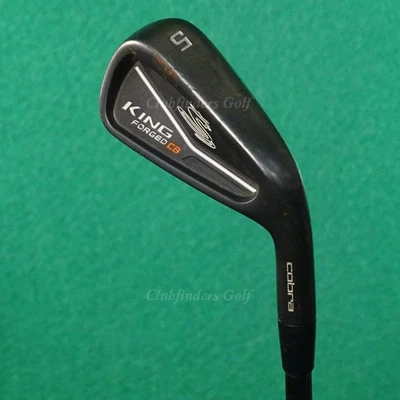 Cobra Golf King Forged CB Black Single 5 Iron KBS $-Taper 130 Black Steel XStiff - Image 1 of 2