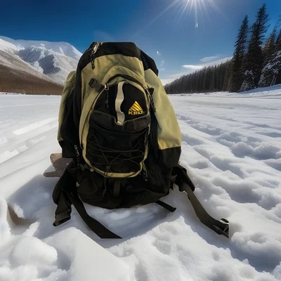 Mochila Kelty Redwing 2400 beige/negro bolsa de senderismo/esquí (sostiene esquís) de colección Foto 1 de 4