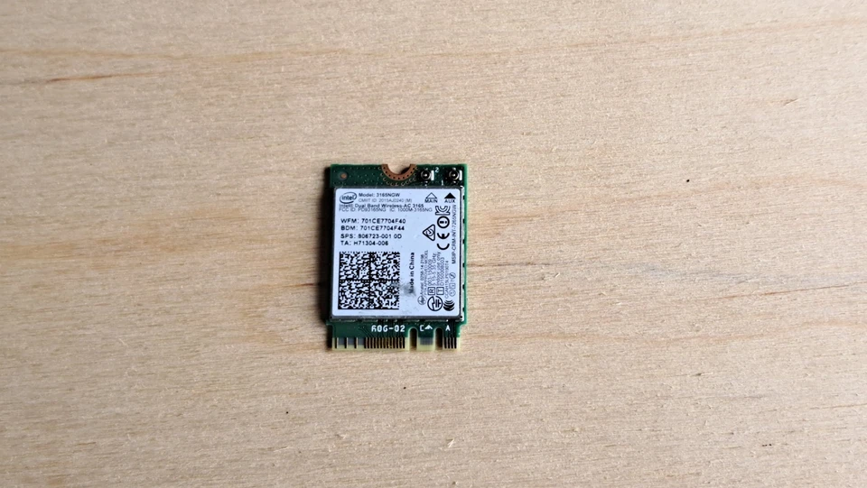 HP 250 G5 WLAN Modul WLAN Karte 3165NGW - Bild 1 von 2