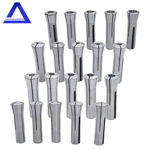 Metric R8 Collet Set 1mm -20mm High Precision for Bridgeport Milling Lathe 20Pcs - Picture 1 of 12