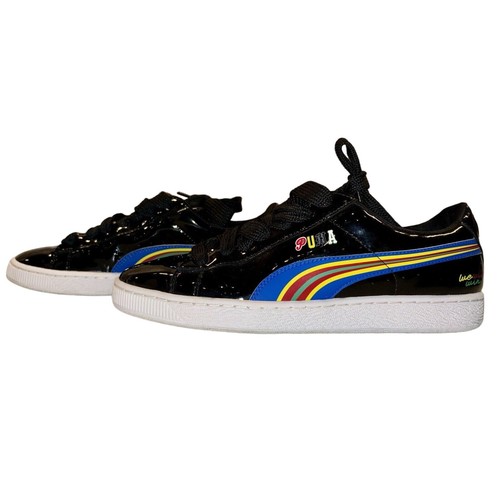 Scarpe sneakers uomo PUMA Basket X Dee & Ricky nere in vernice taglia 10 usate in ottime condizioni