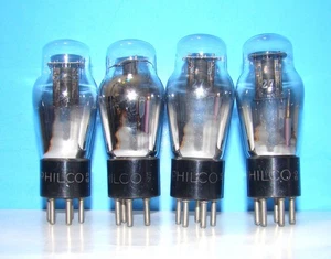 No type 27 Philco radio audio amplifier vacuum 4 tubes valve tested ST 227 327 - Picture 1 of 3