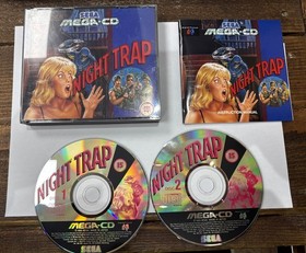 Night Trap Sega Mega CD 2 Discs Manual Included VGC Free Postage