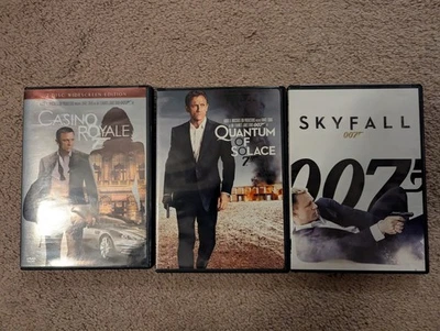 Casino Royal, Quantum of Solace, and Skyfall - James Bond - 3 DVD Combo Set - Image 1 of 3