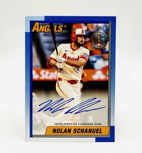 2025 TOPPS SERIES 2 Nolan Schanuel 1990 ON-CARD AUTO LA Angels 35th #90B2-NS - Picture 1 of 2