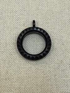 Authentic Origami Owl Locket Black Medium Studded Twist Locket NEW - Picture 1 of 5