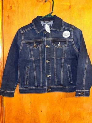 New with tags!! The Children’s Place Denim jacket size Med 7/8 for boy or girl - Image 1 of 4