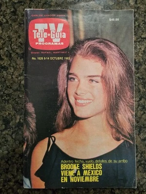 Tele Guia Programas Brooke Shields No 1626 8-14 Octubre 1983 - Image 1 of 3