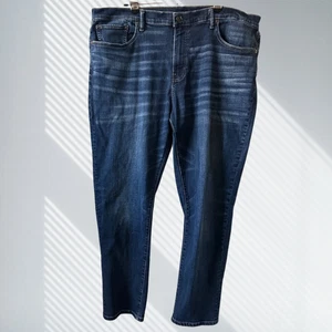 lucky brand 223 straight jeans mens blue medium wash denim 42x32 classic casual - Picture 1 of 5