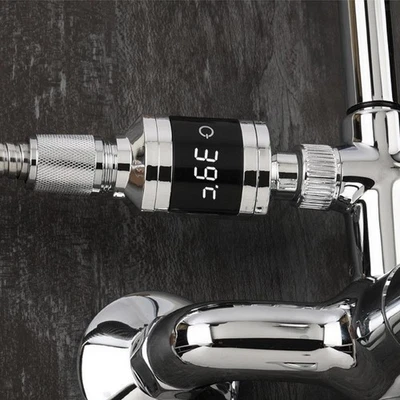 Thermomètre de Douche avec Affichage de La Température, Robinet de Douche pour - Photo 1/4