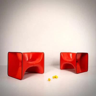 Christian GERMANAZ fauteuils HALF & HALF airborne 1970 - Photo 1/4