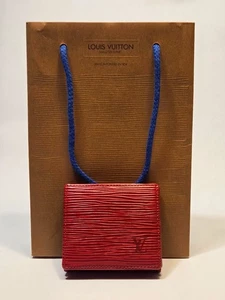 Louis Vuitton Epi Porte Mannaie Boite Leder Geldbörse Portemonnaie Rot/4BE0430 - Bild 1 von 8