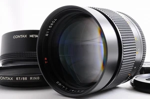 Contax Carl Zeiss Planar 85mm F1.4 T MMJ MF Lens w/Hood & Step-Up Ring Japan - Picture 1 of 15