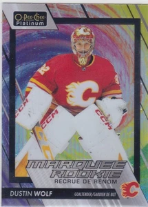 2023/24 OPC PLATINUM..DUSTIN WOLF..COLOR WHEEL..ROOKIE..CARD # 240..FLAMES - Picture 1 of 2