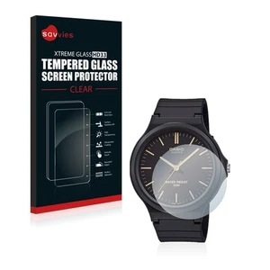 Savvies Schutzglas für Casio Unisex MW-240 Echt Glas Panzer Display 9H - Zdjęcie 1 z 7
