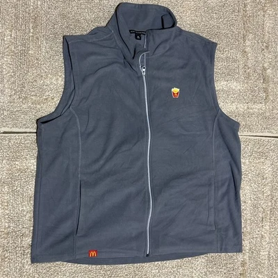 McDonald’s 100% Polyester Gray Uniform Vest Size XL - Image 1 of 4