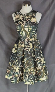 h & M Multicolor Floral Pattern Fit and Flare Dress - Size 6 - Picture 1 of 2