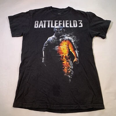 Camiseta Battlefield 3 Video Game Play Station Negra Gráfica Talla S Foto 1 de 4