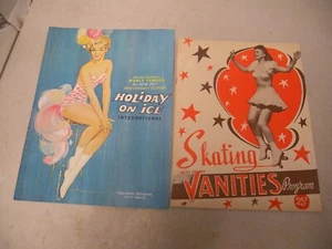 2-Vintage SKATING Programs, Skating Vanities, & Holiday on Ice - Picture 1 of 8