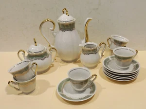 Bonito 15 piezas Servicio de café moca porcelana vintage Zajeca Made in Yugoslavia - Imagen 1 de 6
