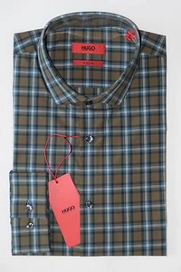 Camisa HUGO BOSS, Mod. Edmond, talla M, línea delgada, azul abierto - Imagen 1 de 3