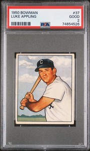 1950 Bowman  Luke Appling #37  PSA 2 NEW LABEL VINTAGE BASEBALL