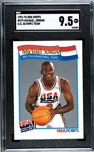 1991-92 NBA Hoops USA Michael Jordan #579 SGC 9.5 - Picture 1 of 2