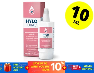 HYLO DUAL Hylo-Protect EYE DROPS 10ml moisturizing Dry Eye Allergy Soothing NEW! - Picture 1 of 6